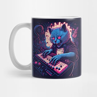 Purr-fectly on beat! Mug